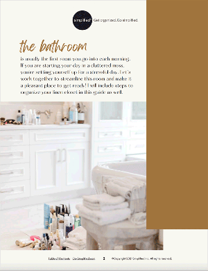 How to Organize Bathroom & Linen Closet